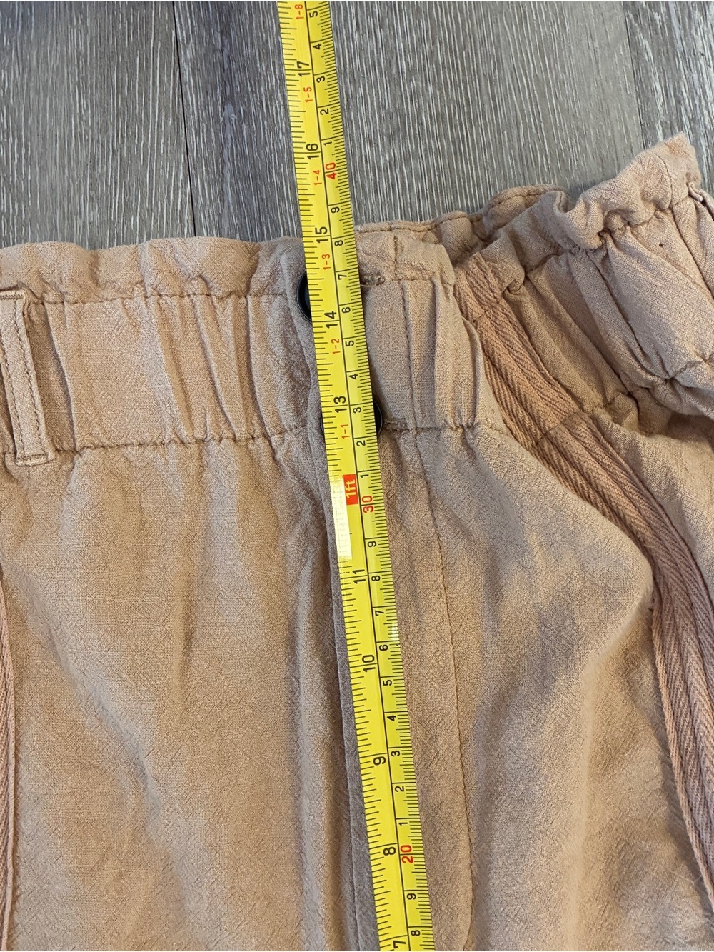 Urban outfitters linen blend cargo style baggy trousers High waisted - Picture 5 of 7